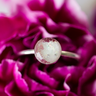 Milky Moon 8mm SOLO | Breast Milk Ring
