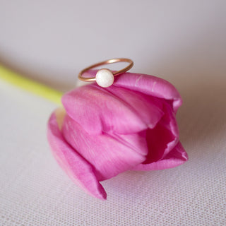 Milky Moon 5mm SOLO | Breastmilk Ring