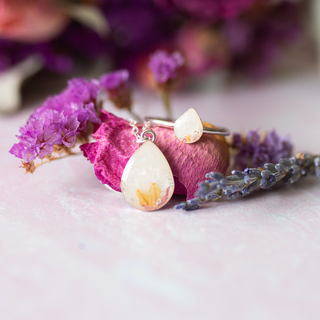 Mama's Drop Duo | Breast Milk Ring & Necklace